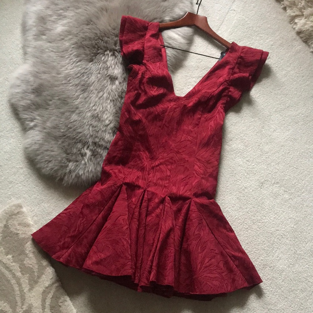 Free People elegant red dress